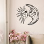 Wallity Universe Escultura de pared de metal en Negro